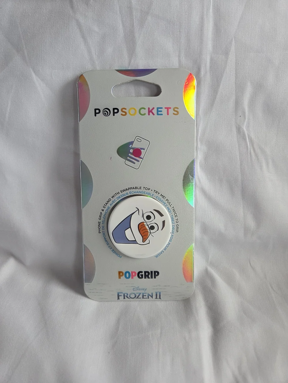 PopSocket PopGrip Disney Frozen II Olaf White Phone Grip NEW